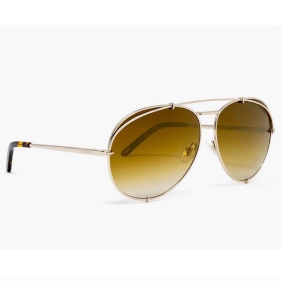 Diff x Khloe Koko Sunglasses Gold & Brown main image 12
